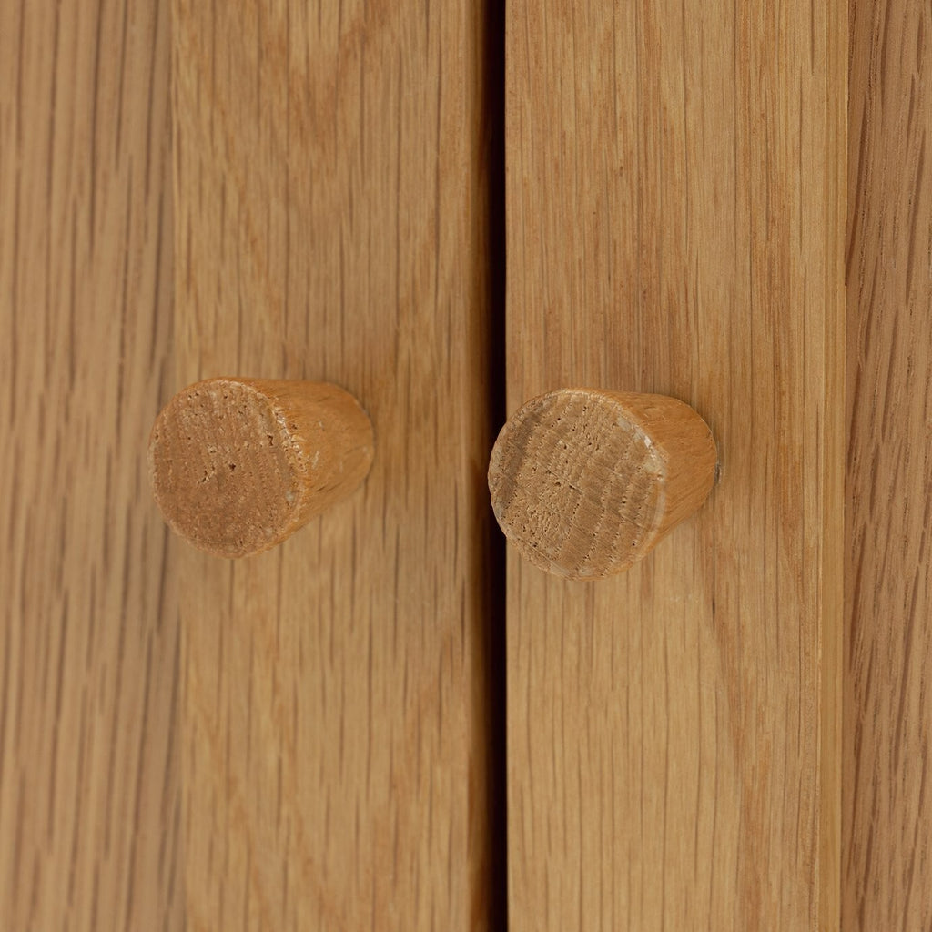 Kent 2 Door Shoe Storage Cabinet - Oak