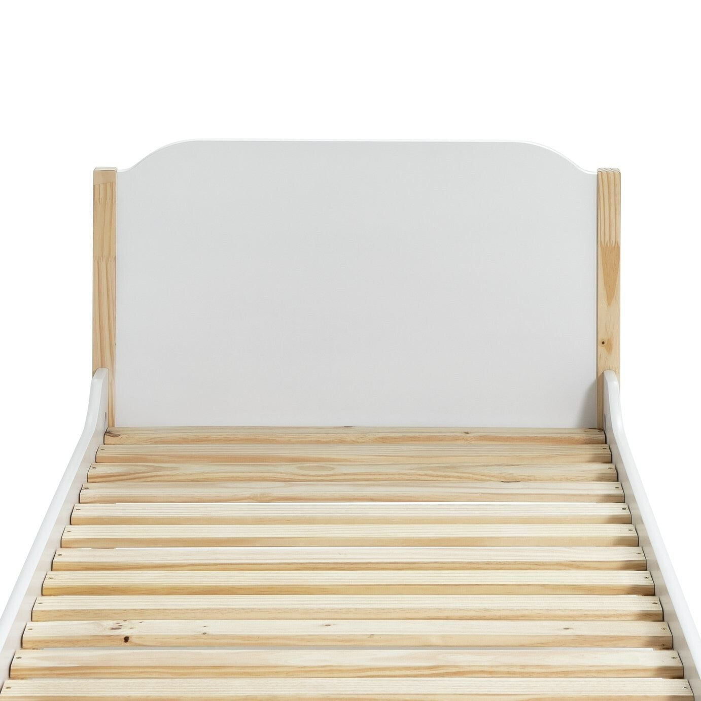 Habitat Nico Single Wooden Bed Frame - White & Pine