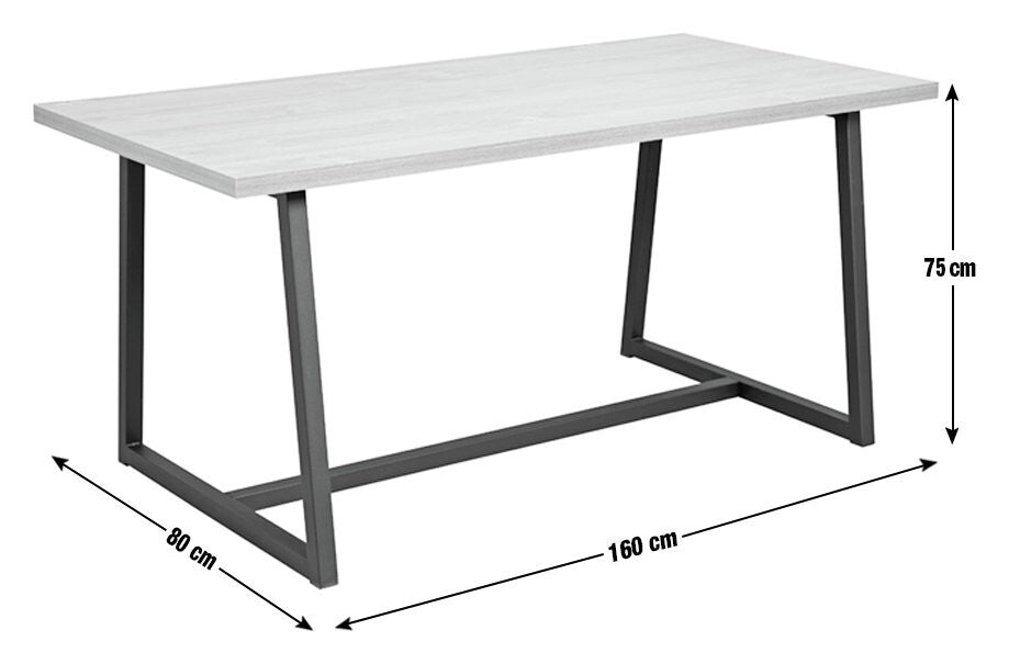 Habitat Nomad 6 Seater Dining Table - Oak Effect