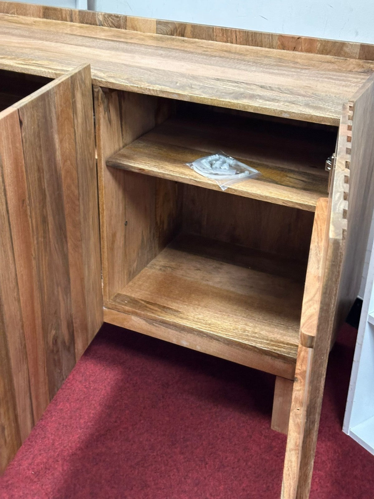 Assembled Jericho 3 Door Sideboard - Natural (S)