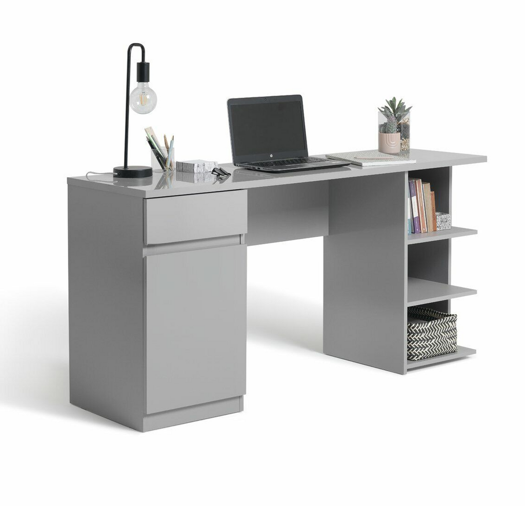Habitat Jenson 1 Drawer Pedestal Desk - Grey