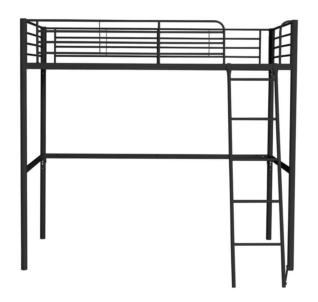 Home Riley High Sleeper Metal Bed Frame - Black
