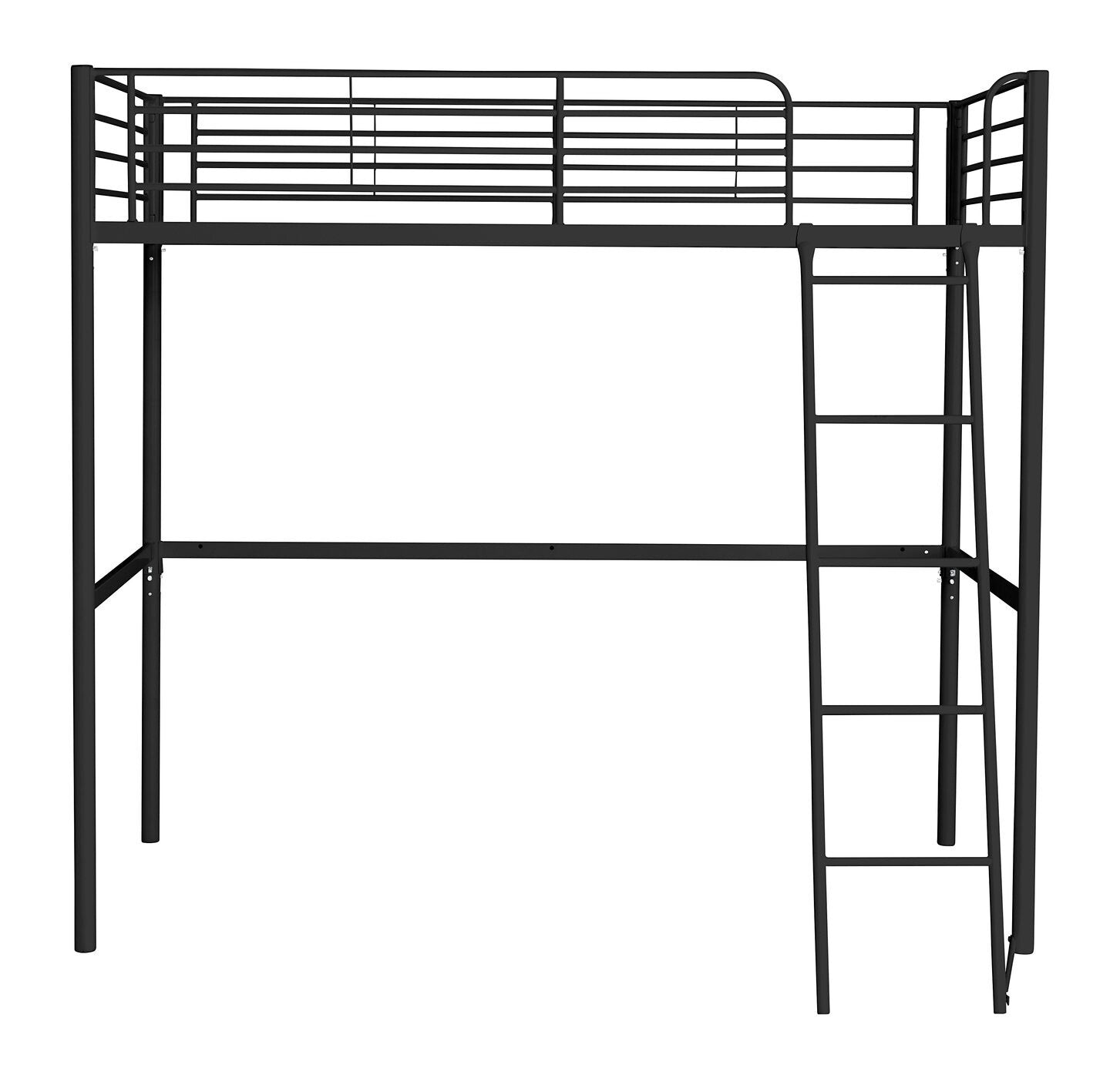 Home Riley High Sleeper Metal Bed Frame - Black