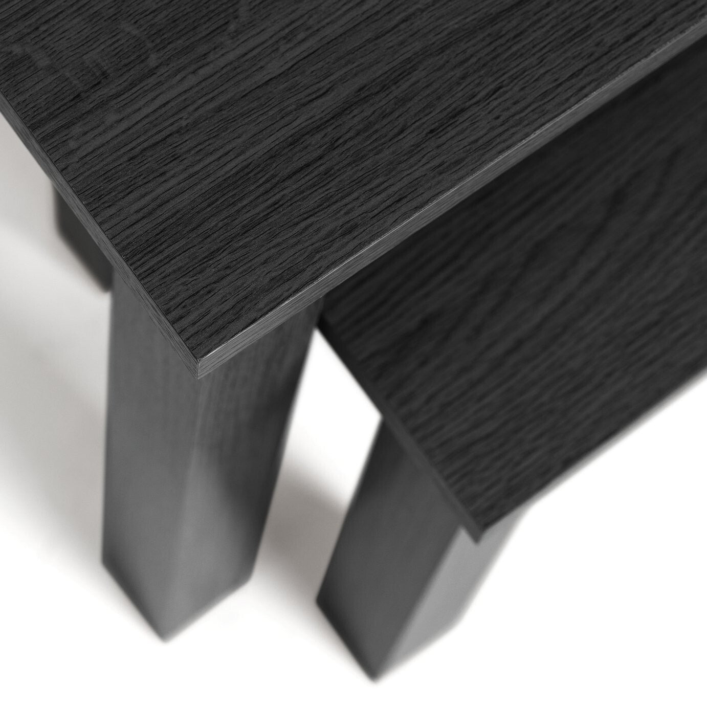Nest of 2 Tables Black | Modern Side Tables Living Room Furniture