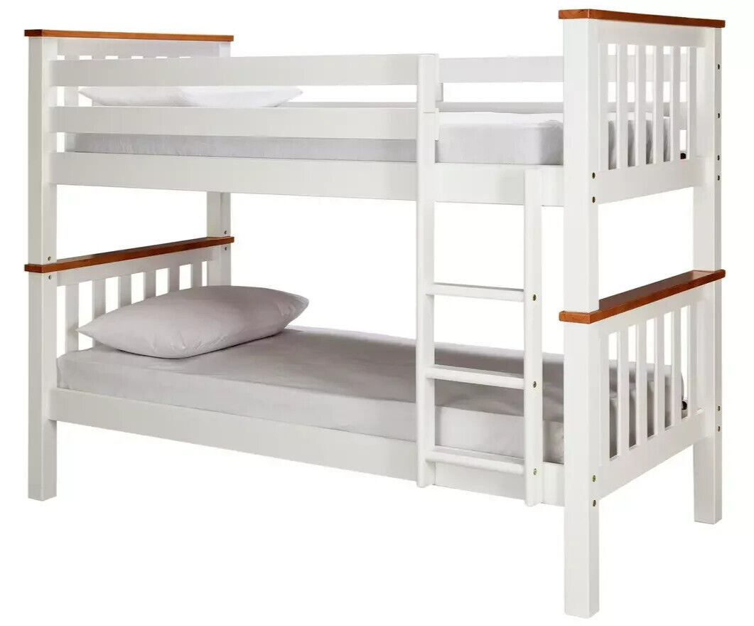 Habitat Heavy Duty Bunk Bed Frame - White and Pine