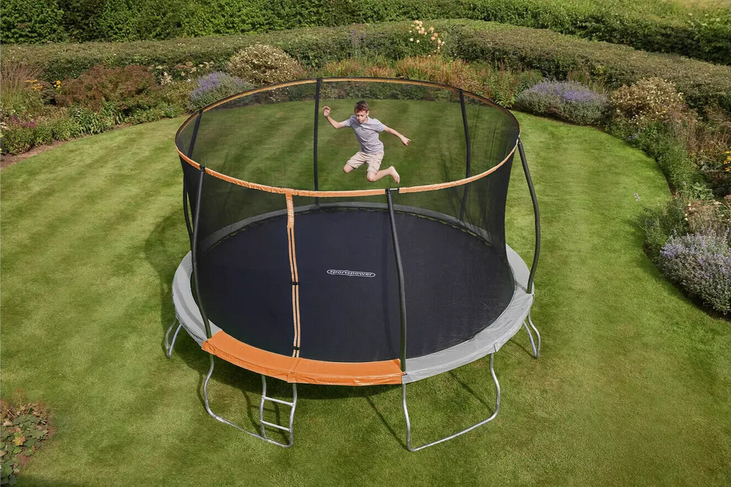 Sportspower 14ft Outdoor Kids Trampoline with Enclosure