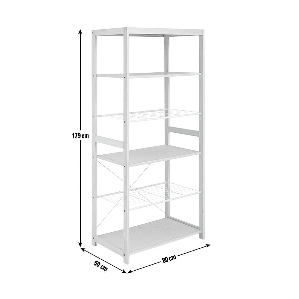 Habitat Flicka Open 5 Shelf Wardrobe - Pine