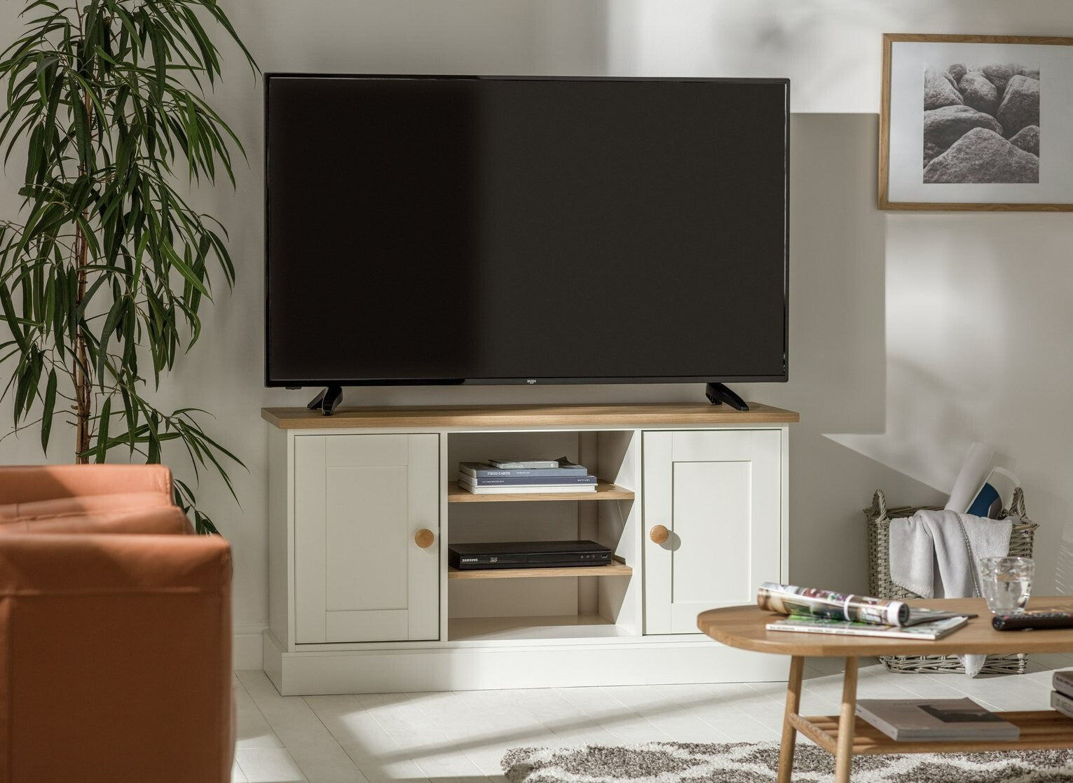 Winchester 2 Door Sideboard & TV Unit - Two Tone ( B Grade 37000 - 37004 )