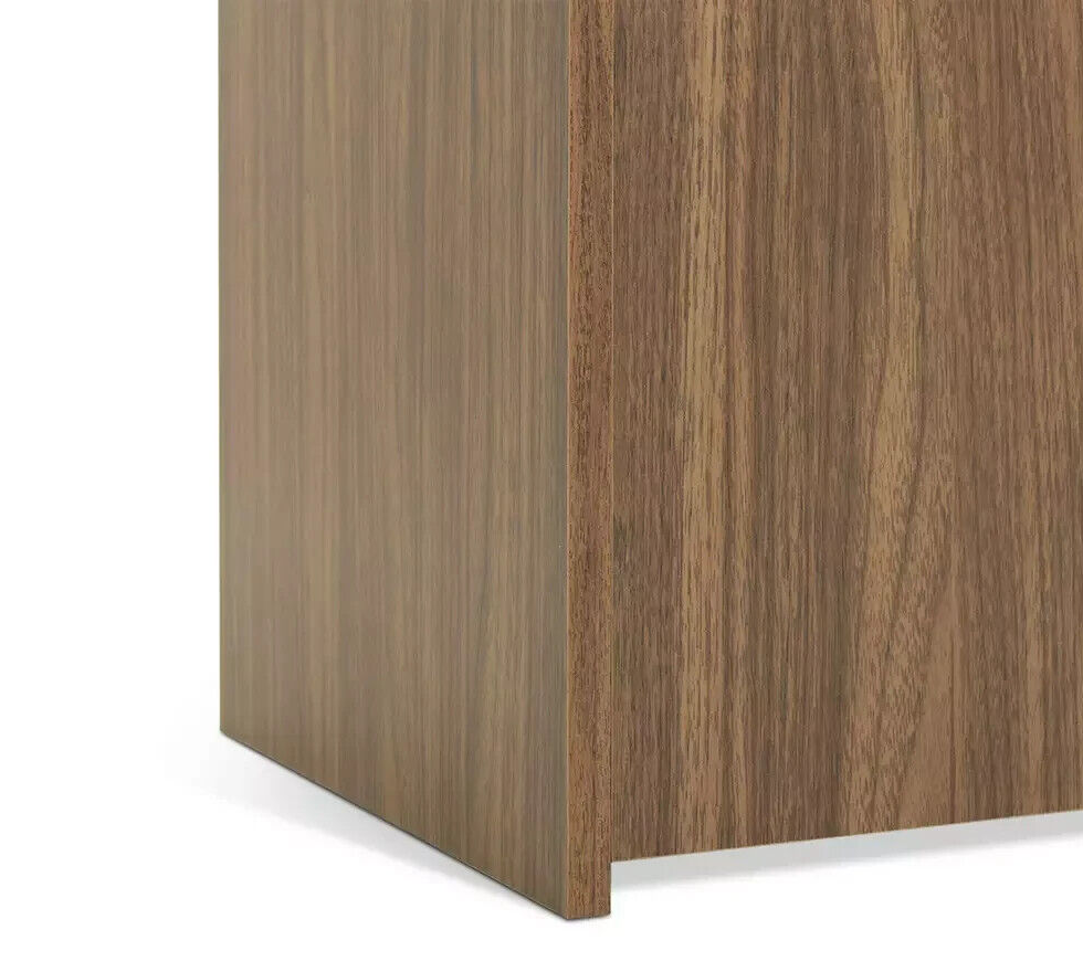 Habitat Oldham 1 Door Bedside Table - Walnut
