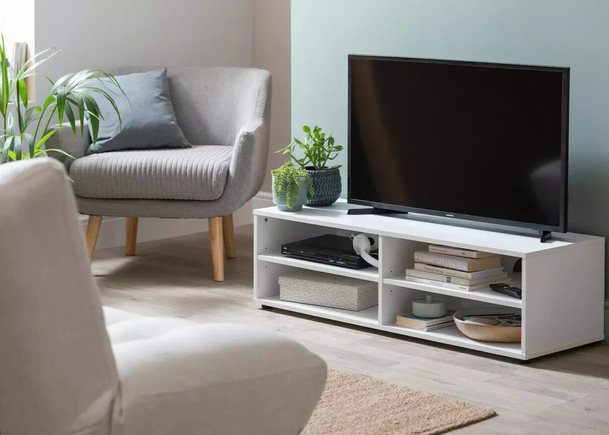 Malibu Wide TV Unit - White