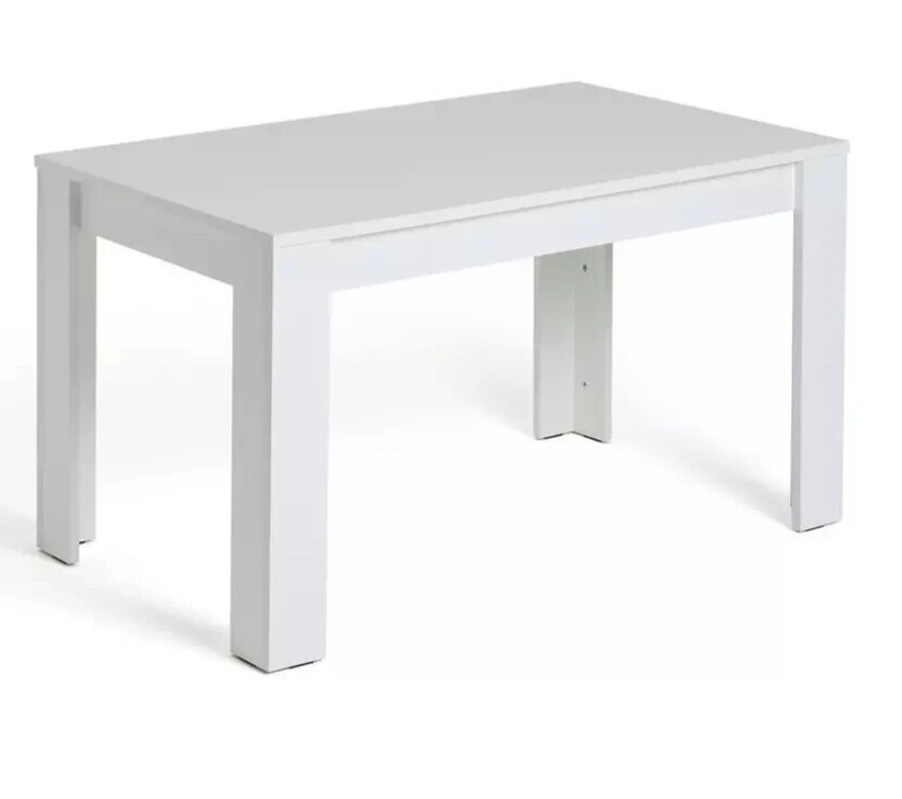 Miami Gloss 4 Seater Dining Table - White
