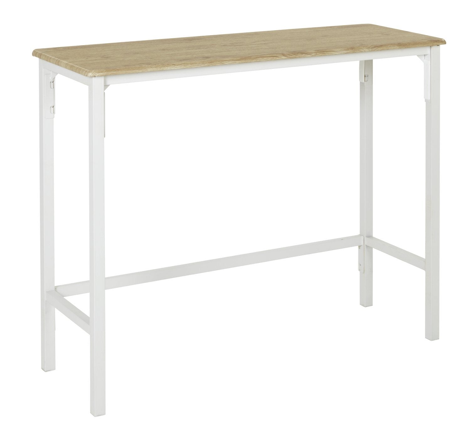 Bolitzo Bar Set & 2 Stools - Oak & White