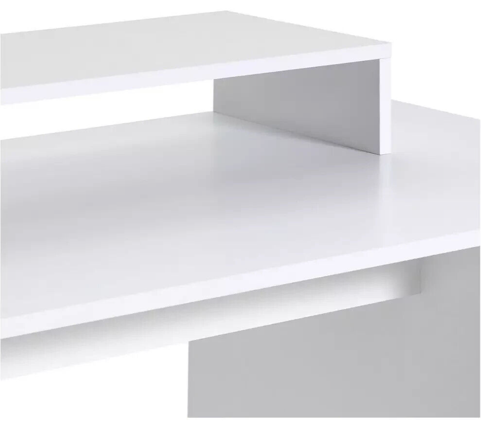 Home Gaming Desk - White | Modern Stylish Computer Desk Gaming Setup Workspace