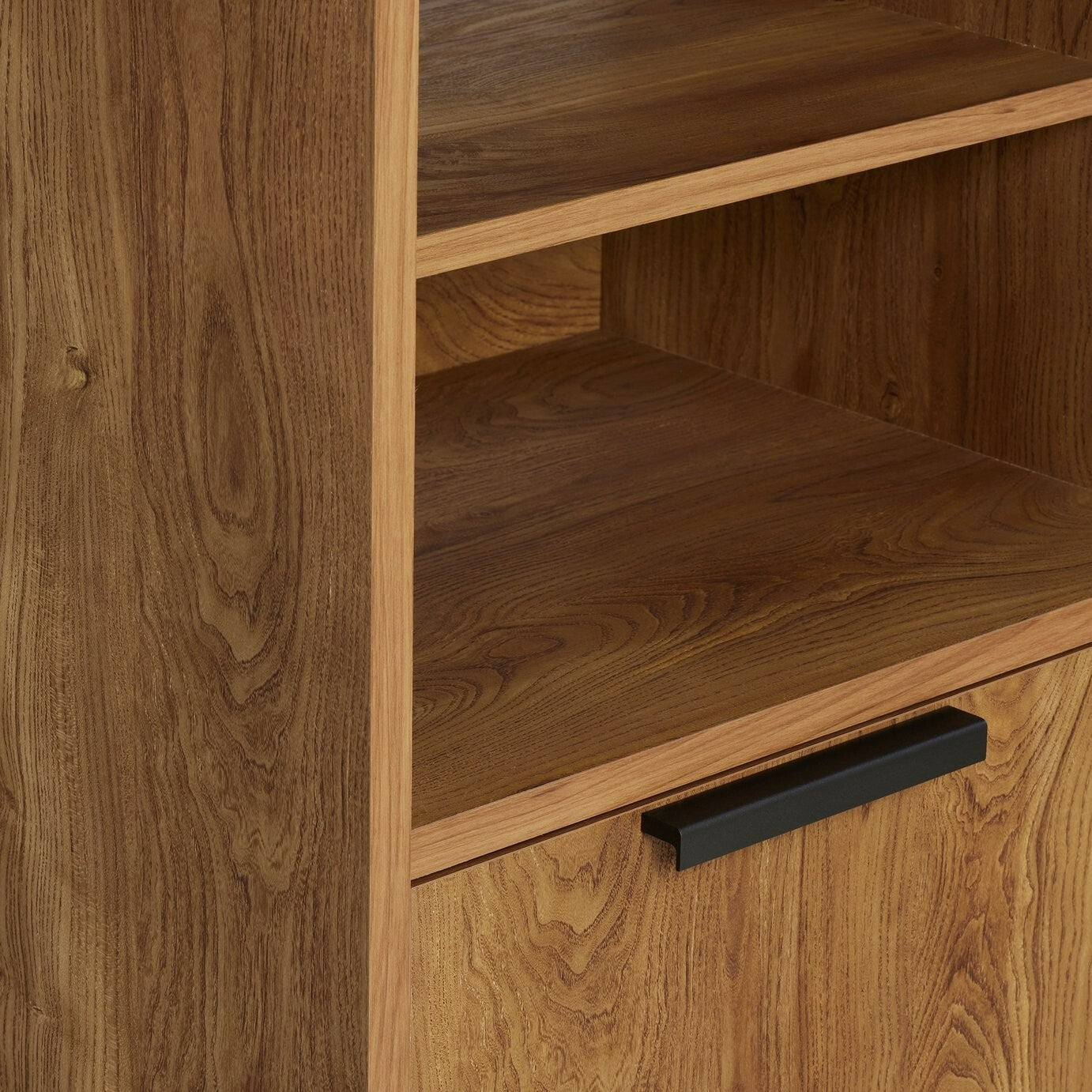 Nomad 2 Door Vinyl Cabinet - Oak
