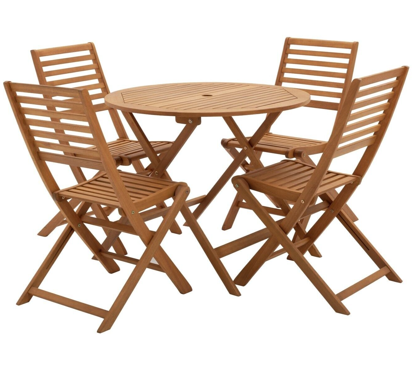 Newbury 4 Seater Garden Furniture Set Table and Chairs Outdoor Patio Set Wooden