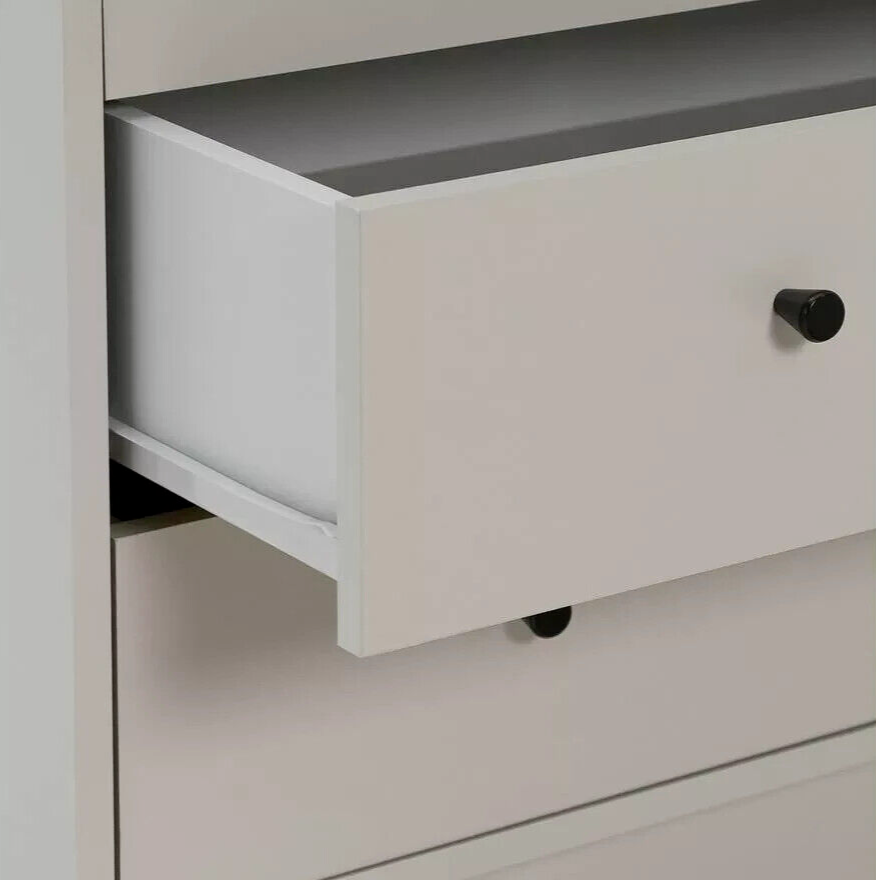Malibu 2 Door 2 Drawer Wardrobe - Soft Grey