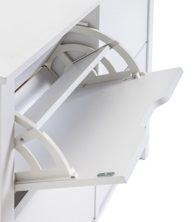 Habitat Compton 4 Shelf Shoe Storage Cabinet - White | Space Saving Entryway