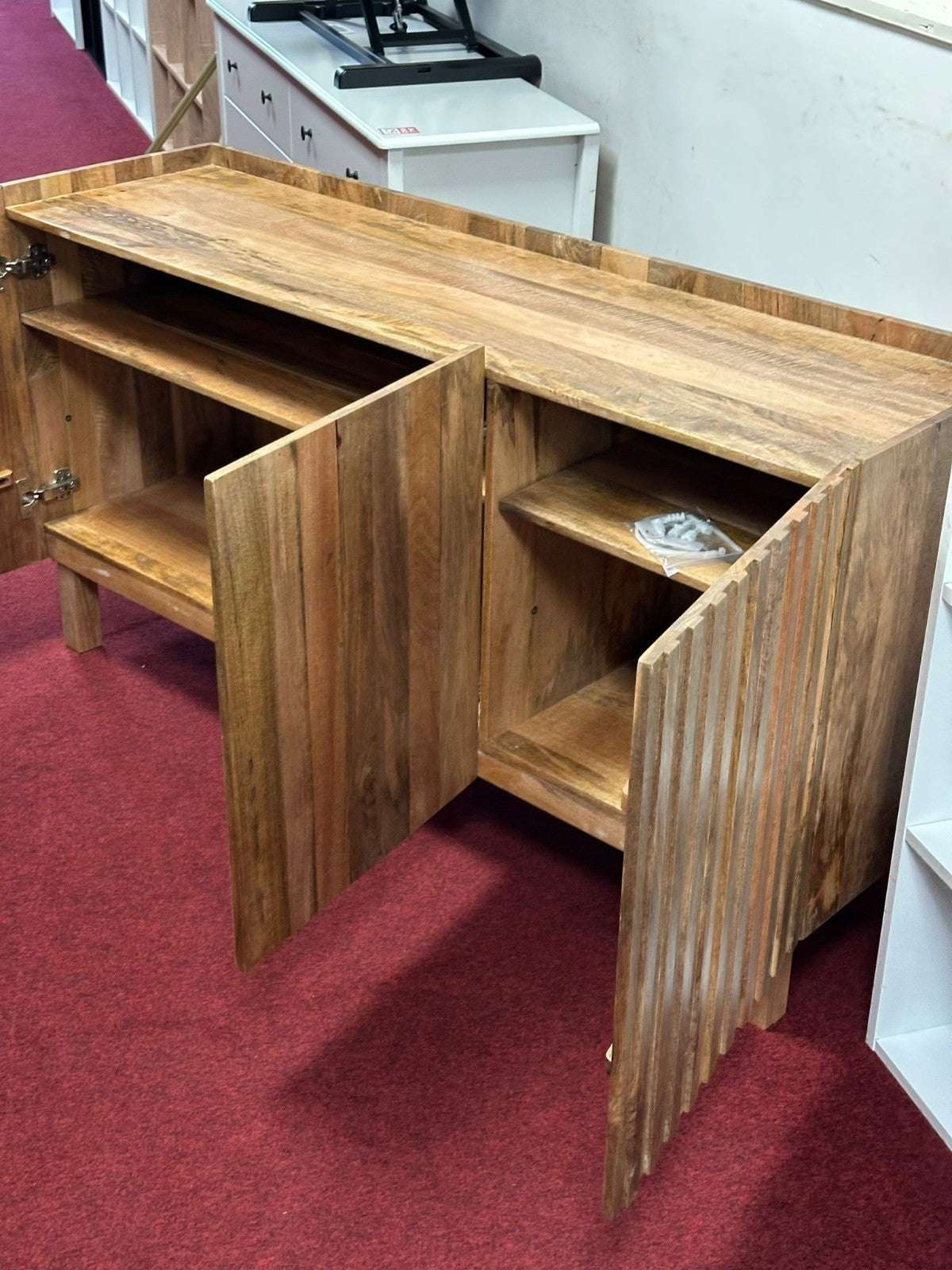 Assembled Jericho 3 Door Sideboard - Natural (S)