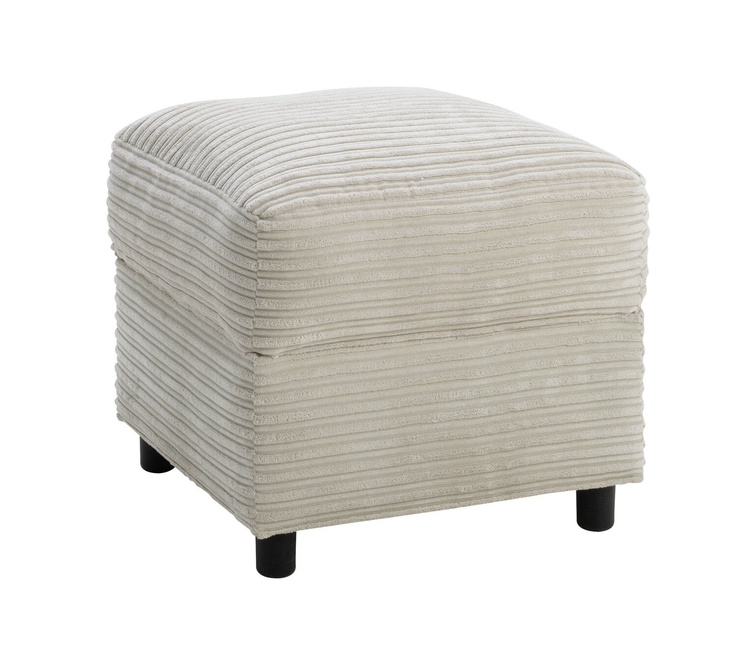 Harry Fabric Storage Footstool - Stone