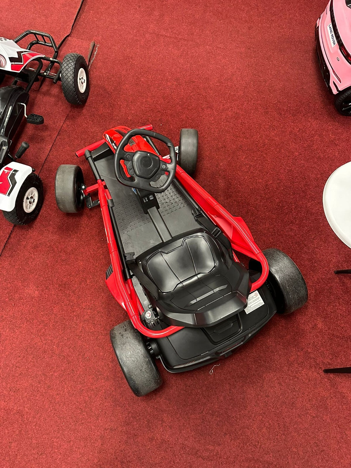 Hyper Drift Go Kart 24V Electric Ride On - Red (B)
