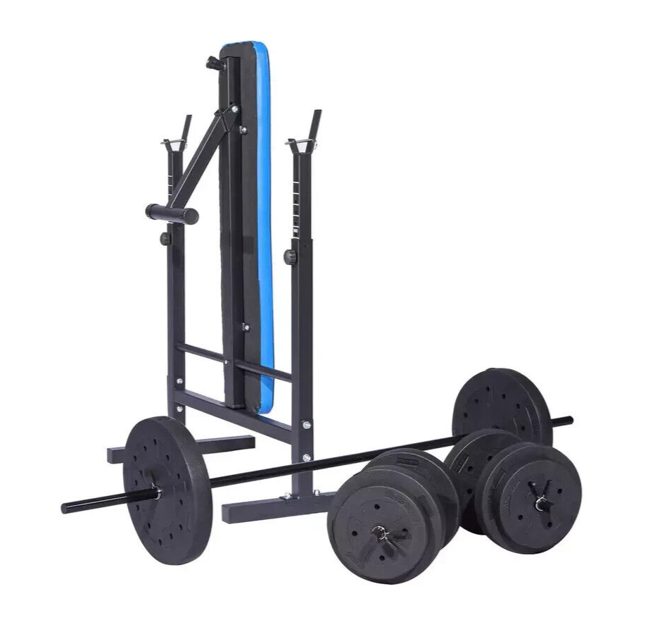 Pro Fitness Foldable Weight Bench with 50kg Weight Package