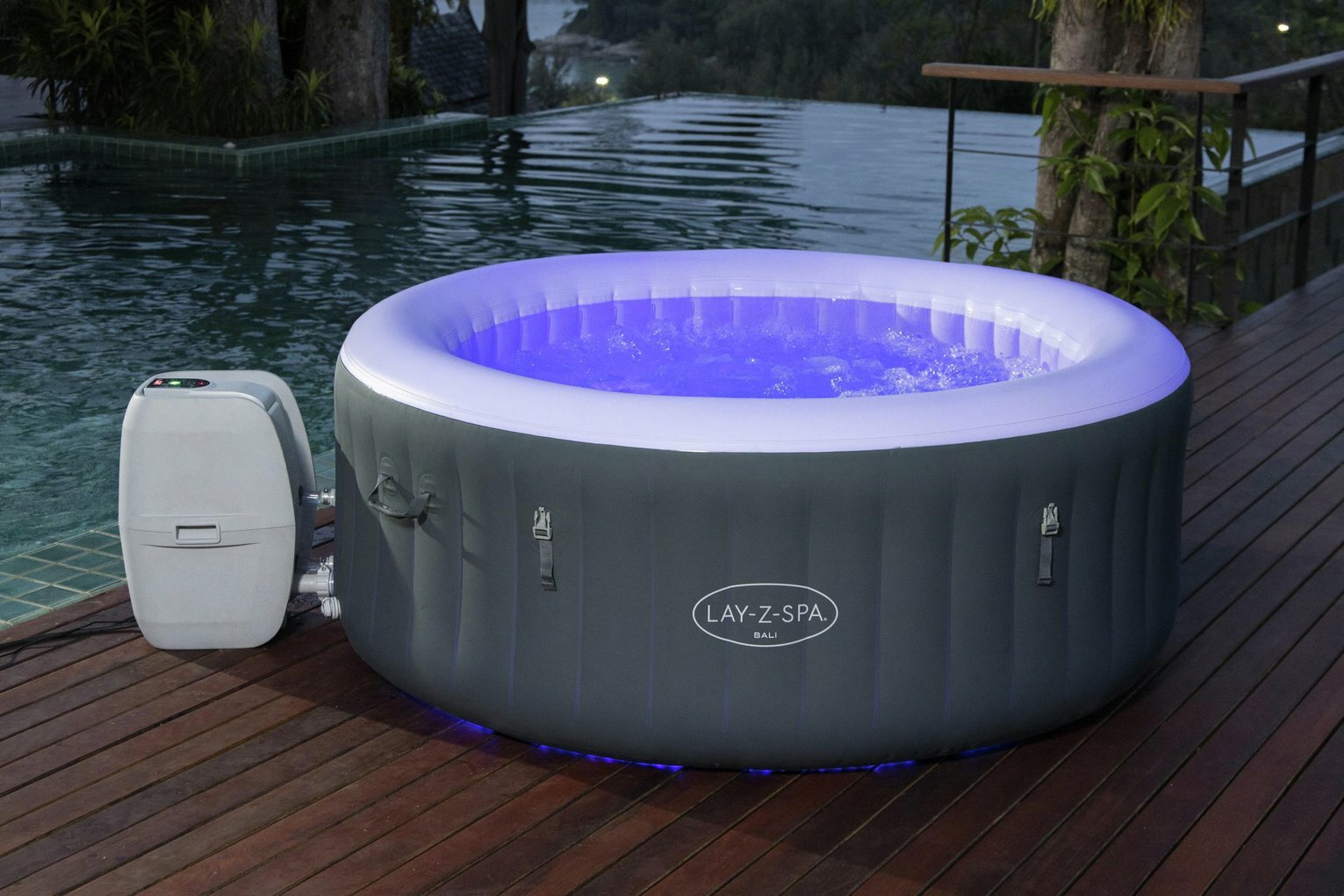 Lay Z Spa Bali 4 Person LED Hot Tub