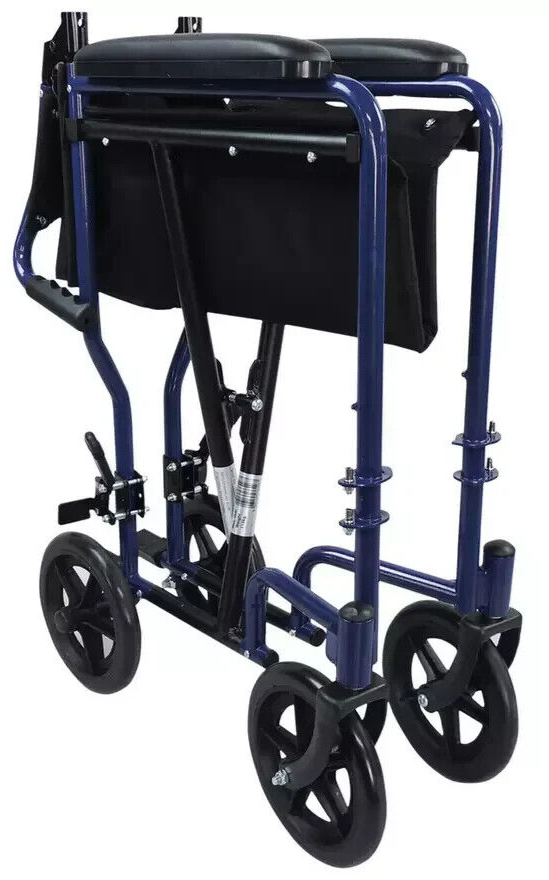 Aidapt Steel Compact Blue Transit Chair