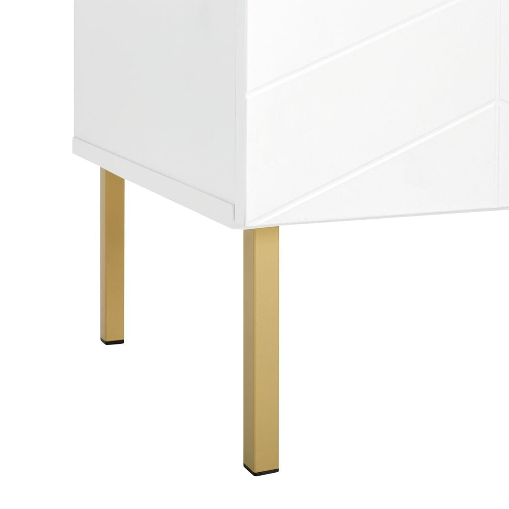Home Kyler 2 Door 1 Drawer TV Unit - White