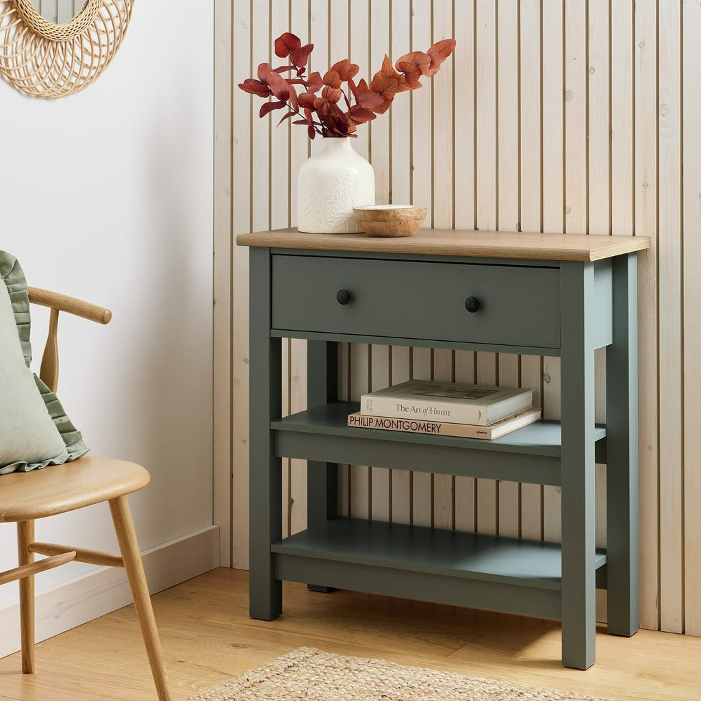 Home Winchester 1 Drawer Console Table - Green