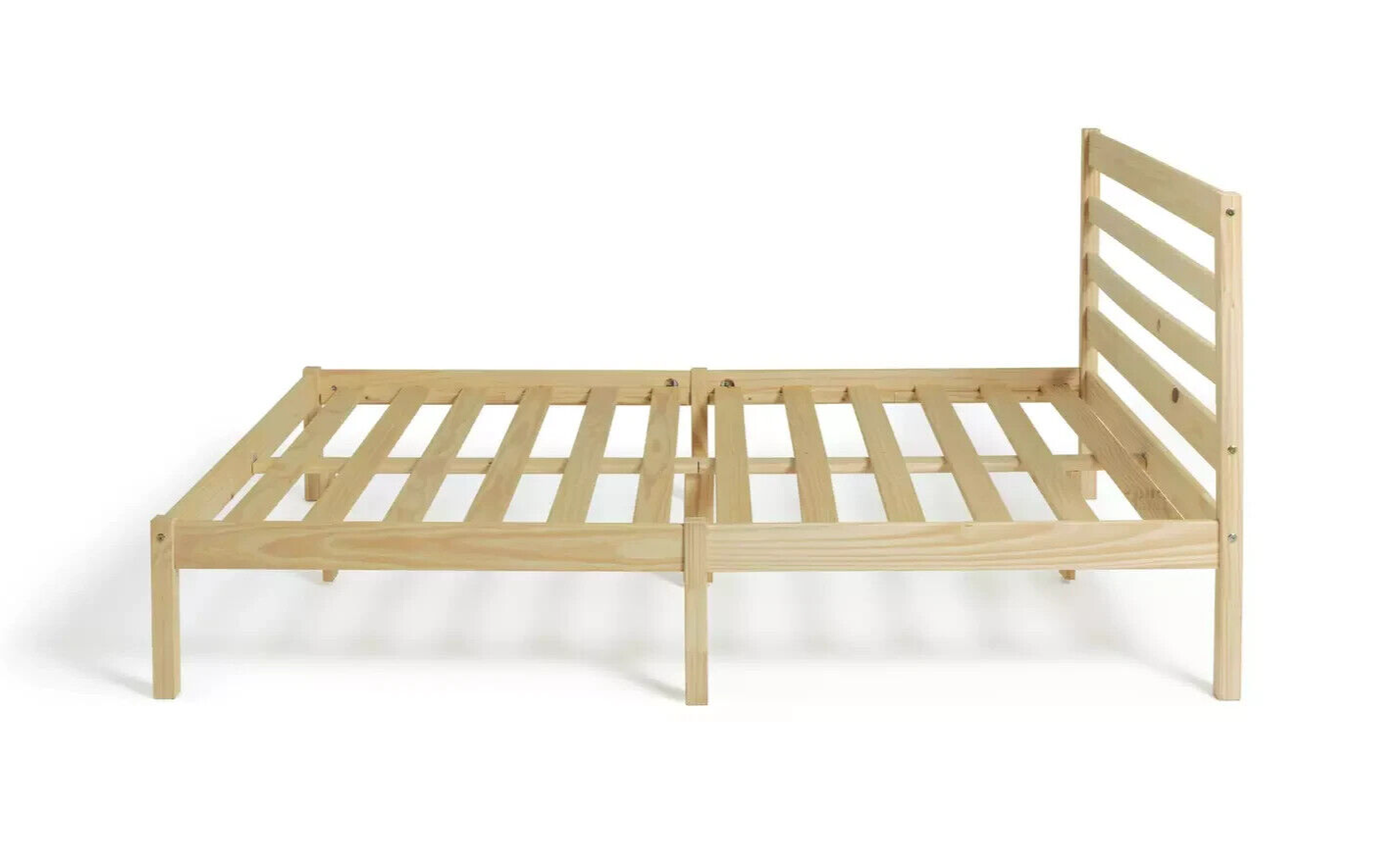 Home Kaycie Small Double Wooden Bed Frame - Pine | Sturdy Durable Furniture