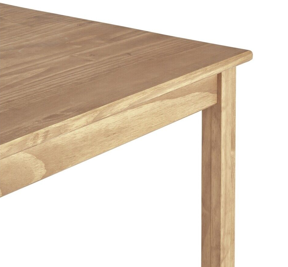 Home Raye Light Wood Dining Table & 4 Light Wood Chairs | Modern Dining Set