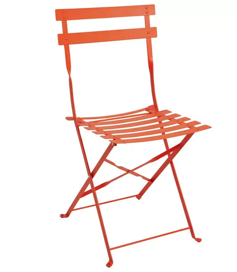 Habitat Eve 4 Seater Furniture Set - Folding Table and Chairs Patio Set - Orange