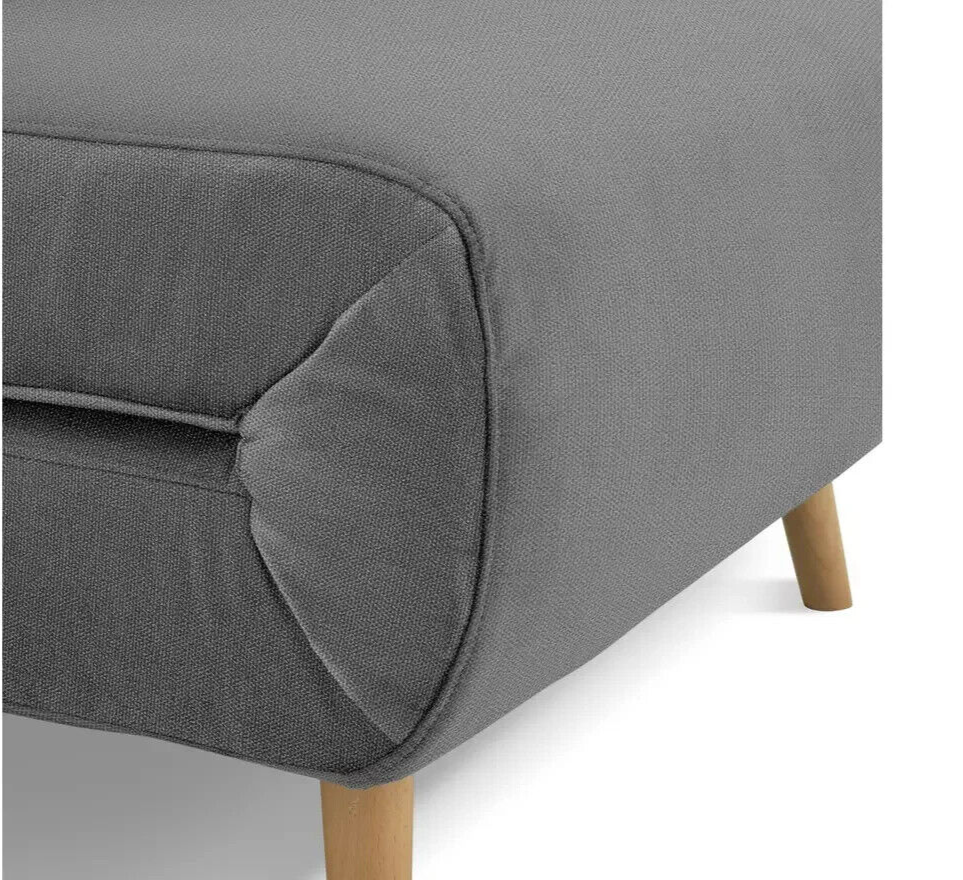 Habitat Roma Single Compact Fabric Chairbed - Grey