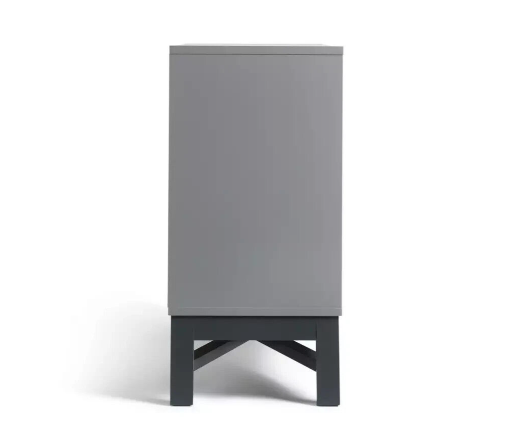 Habitat Zander Textured Large Sideboard - Grey