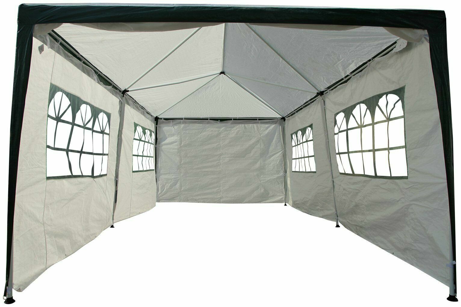 Home 3m x 6m Gazebo with Side Panels | Outdoor Garden Canopy Tent for Parties