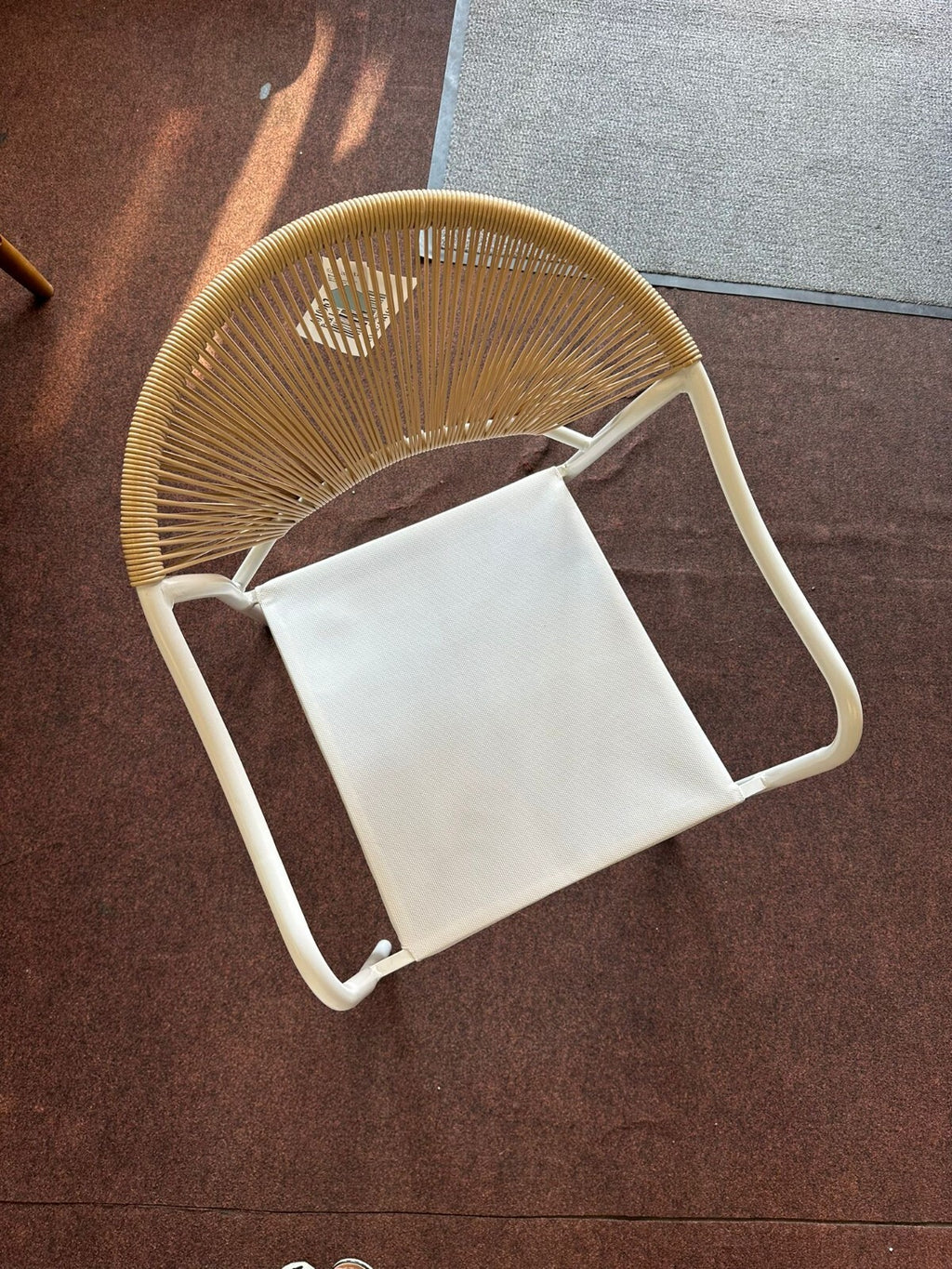 Habitat Elvas Set of 2 Rattan Effect Garden Chair - Natural | Outdoor Durable
