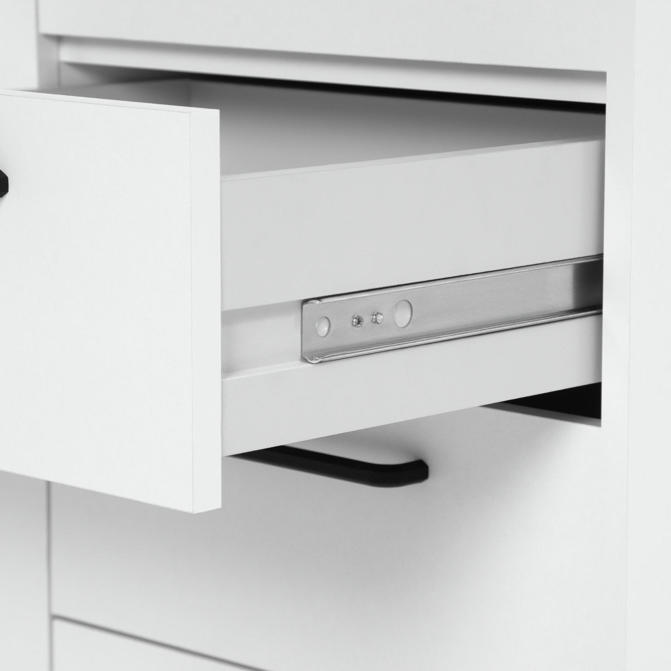 Oldham 2 Door 3 Drawer Wardrobe - White | Double door wardrobe white