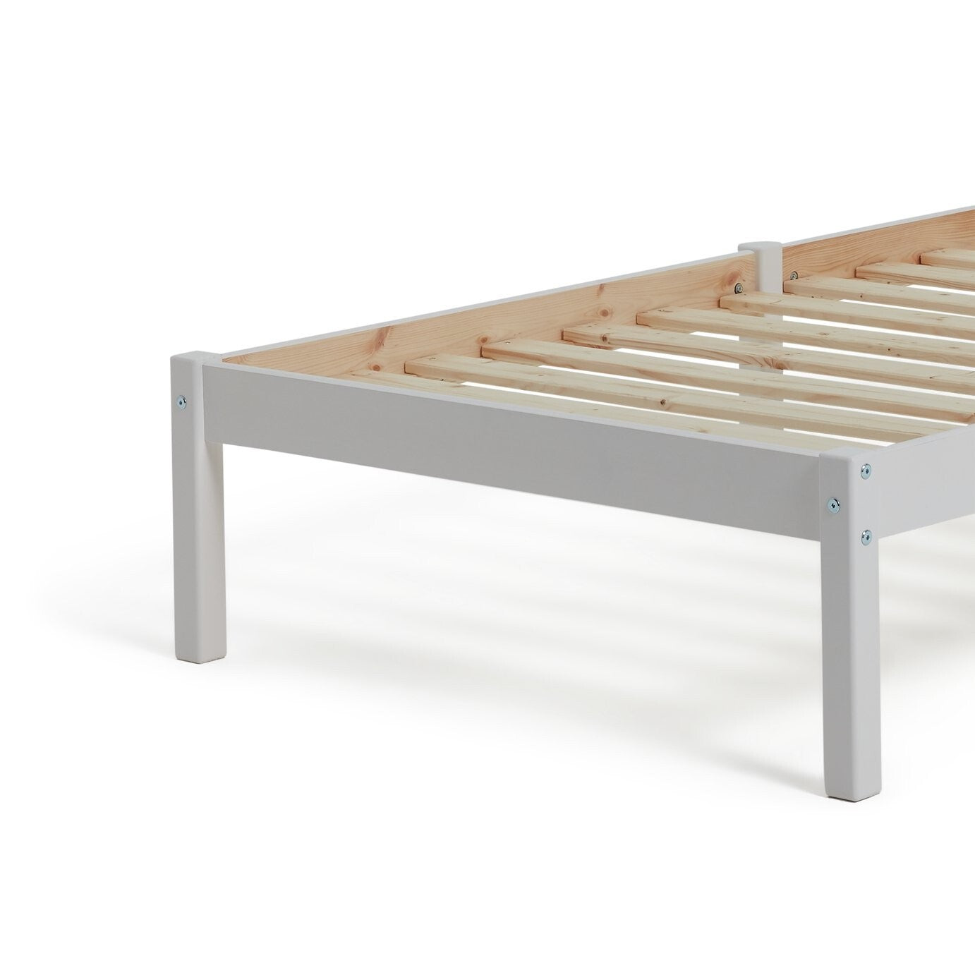 Habitat Home Mia Single Bed Frame - White | Modern Sturdy Bedroom ( B Grade )