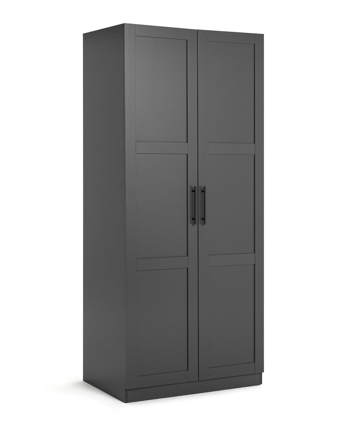 Habitat Munich Panelled 2 Door Wardrobe - Anthracite ( B Grade 33394 - 33397 )