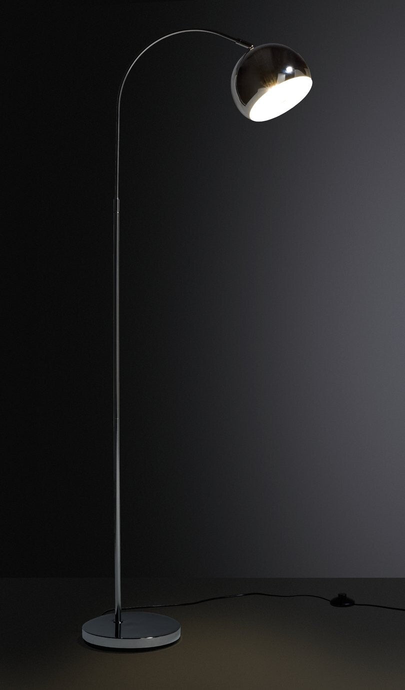 Curva Floor Lamp - Chrome