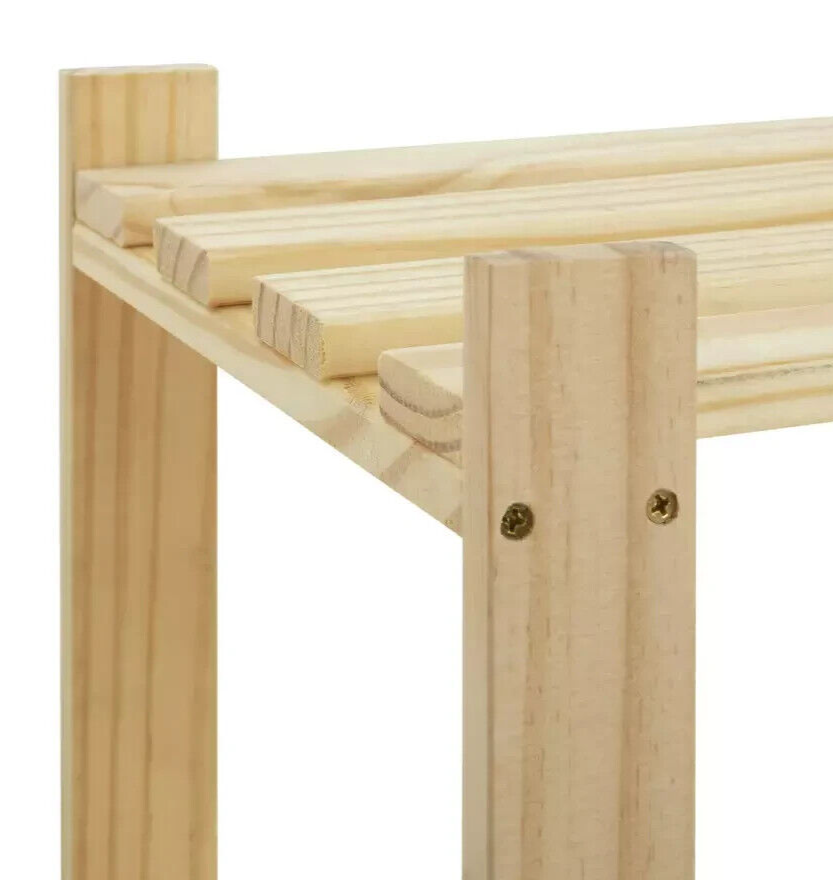 Home Karee 6 Tier Shelving Unit - Natural | Wood Effect Storage Shelf Bookcase