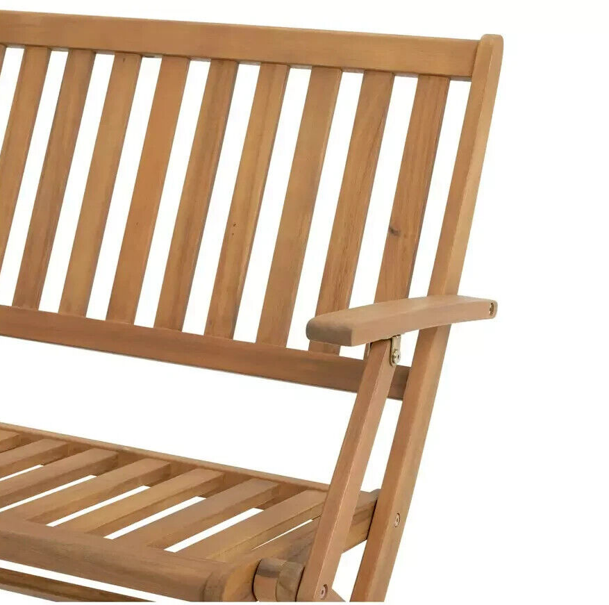 Newbury 2 Seater Folding Wooden Garden Bench