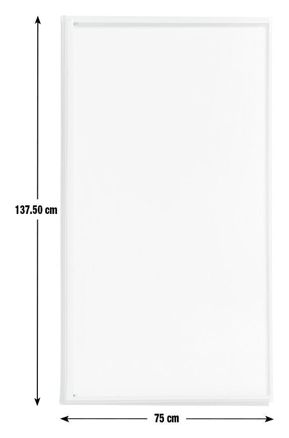 3mm Framed Bath Screen White | Toughened Glass Shower Panel Bath Screen