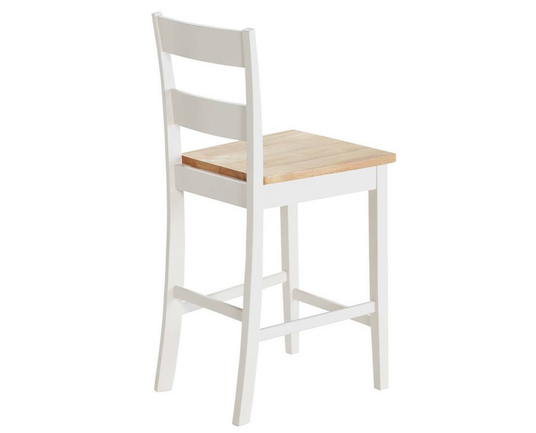 Home Chicago Oak Grey Bar Table & 2 Grey Chairs | Kitchen Breakfast Dining Set
