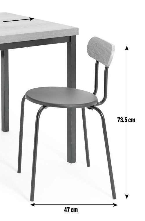 Zayn Pair of Dining Chiars - Black