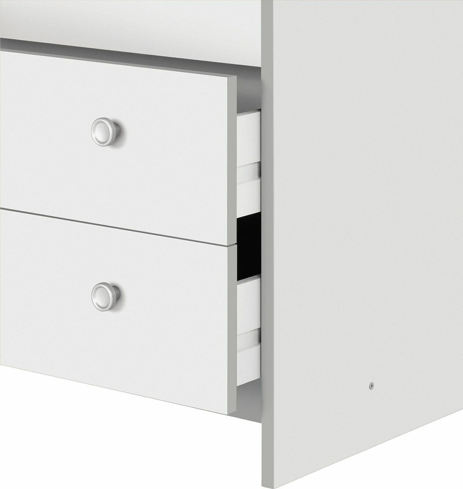 Seville 3 Drawer Chest - White | Bedroom Storage Unit for Clothes & Accessories