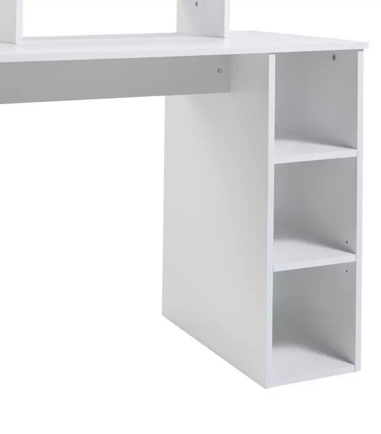 Home Gaming Desk - White | Modern Stylish Computer Desk Gaming Setup Workspace