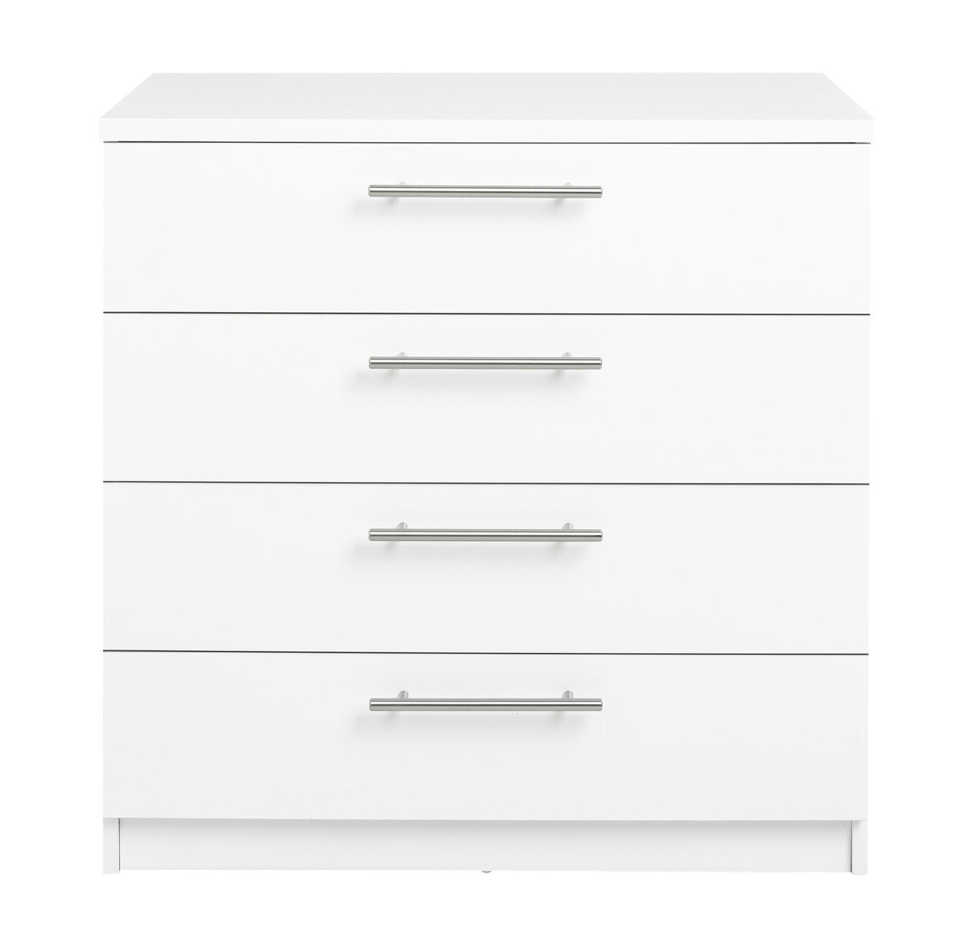 Home Brisbane 4 Drawer Chest White | Stylish Furniture for Bedroom Living Room