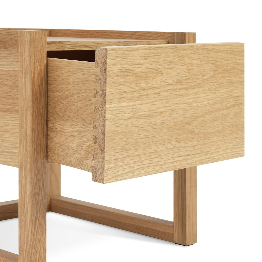 60 Hana 1 Drawer Bedside Table - Oak