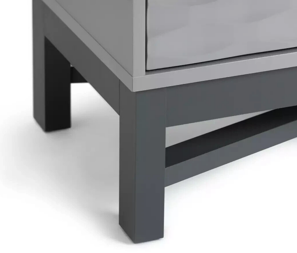Habitat Zander Textured Large Sideboard - Grey